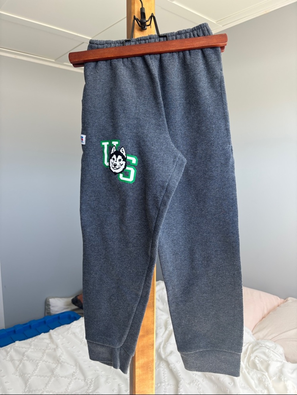 Russell Athletic Dark Gray Huskies Logo Joggers